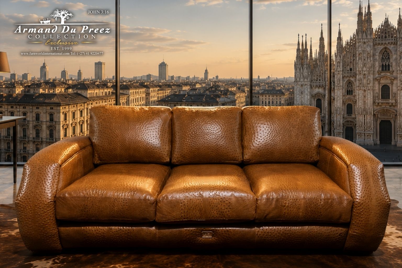 Armand du Preez-Ostrich Couch-Milan Show